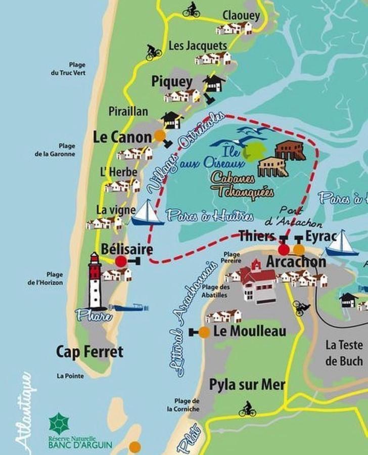 Tiny House Famille Nature Cap Ferret Claouey المظهر الخارجي الصورة